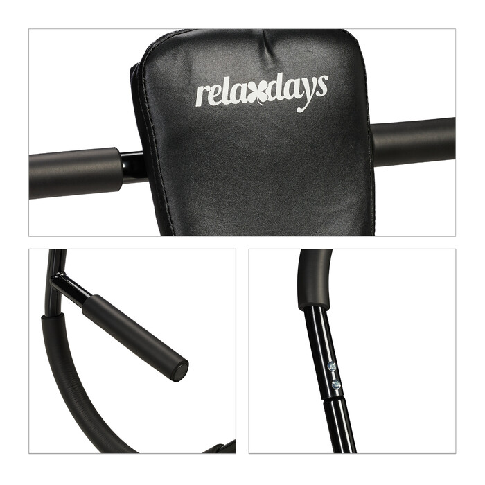 Relaxdays Ab Roller, Black