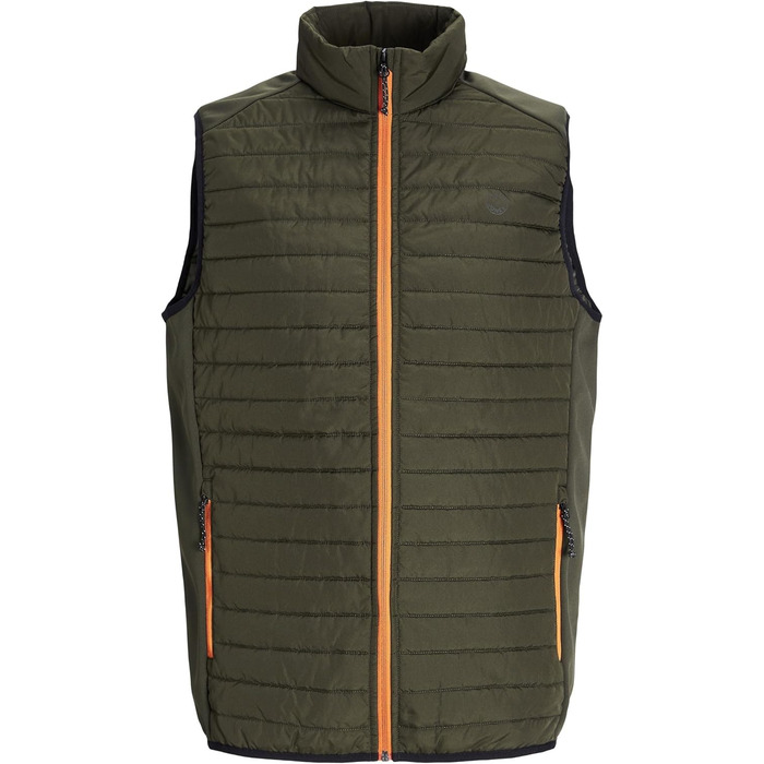 JACK & JONES чоловіча степкова жилетка 4XL великі розміри, колір Росін/Деталь: мармеладний контраст