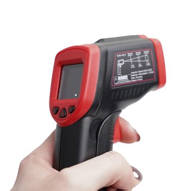 Бездротовий термометр для гриля Santos – Контроль через додаток (Android & iOS) – 100м, Dual-Sensor, до 300°C, Магнітний кріплення, Інфрачервоний термометр