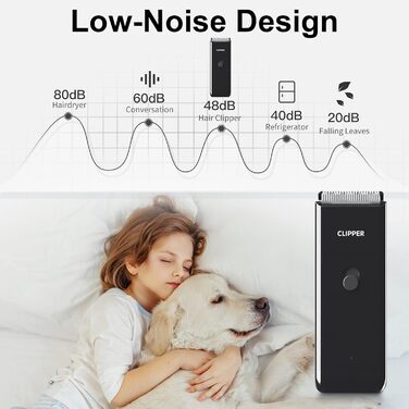 Набір для грумінгу тварин: професійна машинка для стрижки собак та котів, безшумна, акумуляторна, чорна