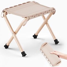 Складаний стільчик для кемпінгу та відпочинку на природі - XL, бежевий