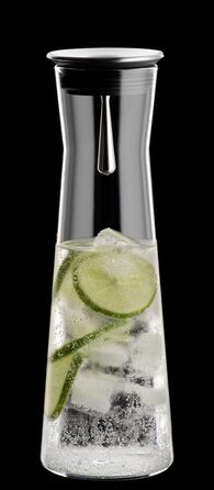 Bohemia Cristal 093 006 103 SIMAX Carafe approx. 1100 ml made of heat-resistant borosilicate glass with a practical stainless steel spout 