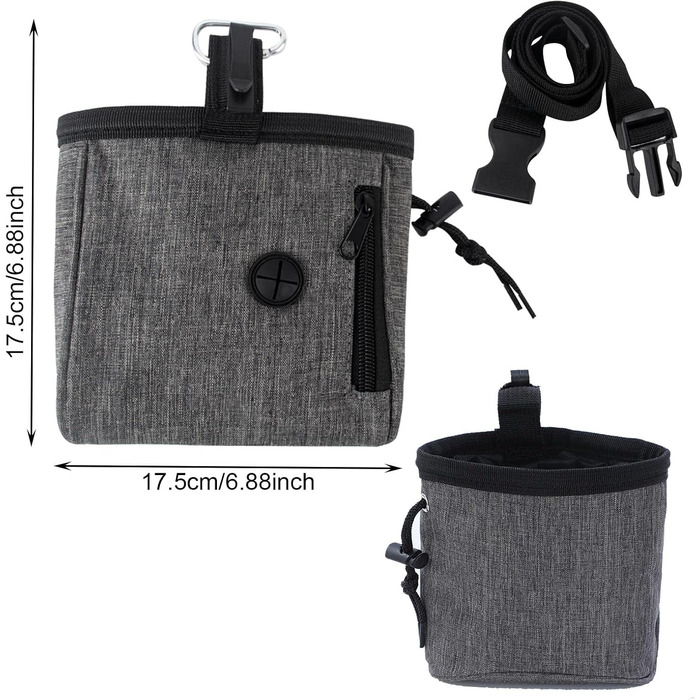 Водонепроникна сумка для ласощів для тварин AYNKH, професійна сумка для тренування цуценят та собак, з регульованою застібкою, багатофункціональна для подорожей та відпочинку на природі