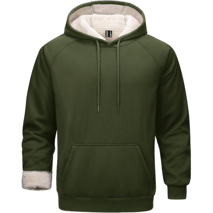 Качур Cavva для чоловіків з капюшоном, флісова кофта, військово-зелений, XL