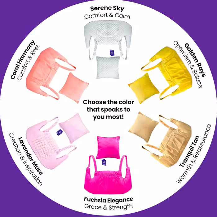 KOKOBAL Post-Mastectomy Pillow for Recovery After Breast Surgery, Choose Your Color, Convenient Ice Pack Pockets, Transforms into a Soft Cloud Pillow, Soothing Brown
