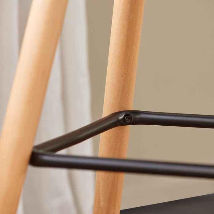 SoBuy® FST50-DGx2 Bar Stools - Set of 2 - Dark Grey - 68cm Seat Height