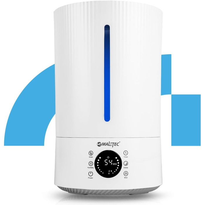 Maltec Humidifier Ionizer Diffuser WT5000ION with Oils Ultrasonic up to 35m2 Aromatherapy 3 Levels