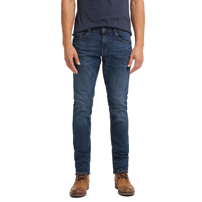 Джинси чоловічі MUSTANG Oregon Tapered Fit, блакитні, сірі, чорні, стрейч, розміри 30-40
