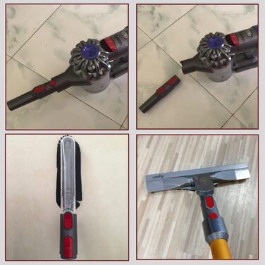 Набір аксесуарів для пилососів Dyson V8, V7, V10, V6, DC19, DC29, DC34, DC33, DC35, DC62: шланг, щітки, насадки (6 в 1)