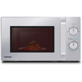 Мікрохвильова піч Toshiba MW2-MM20PF(BK) 20L, 800W, чорна, з функцією розморожування та LED-підсвічуванням