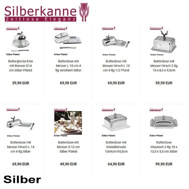 Преміум сріблястий двосторонній портсигар Silberkanne Frankfurt 6,5x9,5 см, високоякісне посріблення