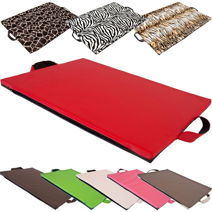 CopcoPet Dog Mat Alex Pink/Grey 108 x 78 cm XL – Robust Artificial Leather – Washable, Dishwasher-Safe, Non-Slip & Easy to Clean – For Large Dogs, Car, Garden, Camping – With 3.5cm Foam Core