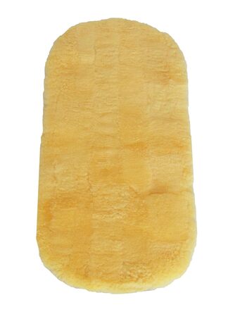 Дитяча вставка з овечої вовни Merino для коляски, ліжечка, медична, 100% натуральне овече хутро, 73x33 см, патчворк
