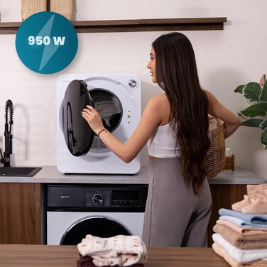 Компактна сушарка для одягу Cecotec Bolero DressCode Dry 3150V, 950 Вт, 6 програм, біла