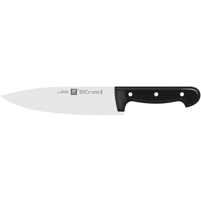Набір кухонних ножів ZWILLING Twin Chef, 3 предмети, нержавіюча сталь, чорний, Made in Germany