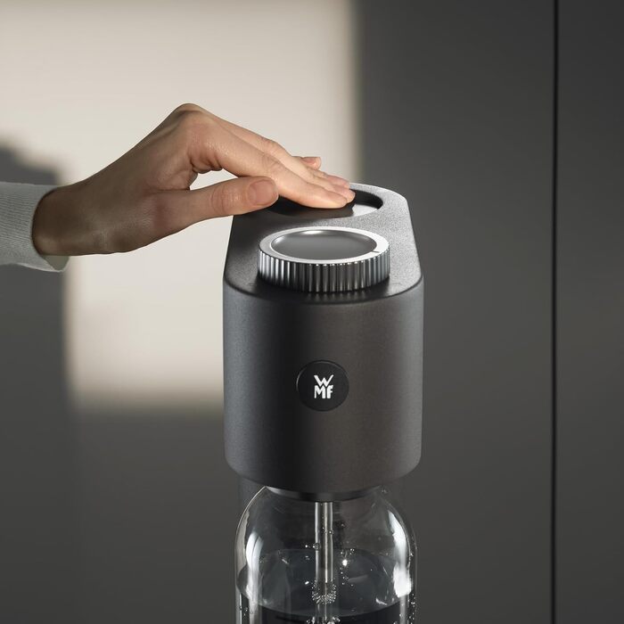 WMF Element One: Автоматичний содовий апарат з нержавіючої сталі, 3 рівні газування, чорний лава