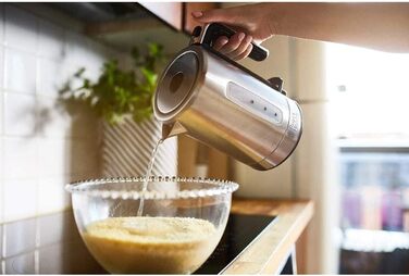 Електричний чайник Russell Hobbs 0.8л Compact з нержавіючої сталі (2200W, LED, фільтр від накипу, індикатор рівня води) для дому та подорожей
