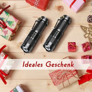 Дитячий ліхтарик Mini LED з регулюванням фокусу, 3 режими, водонепроникний, 2 шт. - ідеальний подарунок для риболовлі, походів та кемпінгу