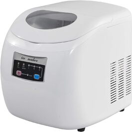 Машина для приготування льоду WOLTU 12 кг/24 год, 2.8 л, з самоочищенням, ABS, для дому, офісу, вечірки (біла)