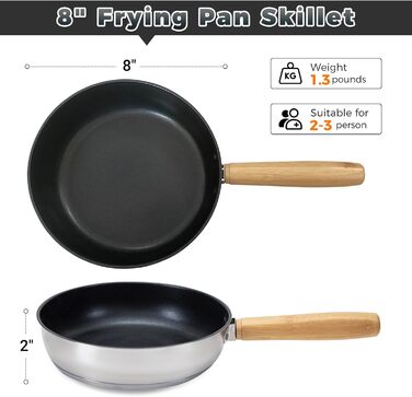 Набір посуду для кемпінгу KingCamp: нержавіюча сталь 304, для багаття, котел, каструлі, сковорода та чайник, з сумкою, для кемпінгу, відпочинку на природі, приготування їжі, пікніка на 4-6 осіб. Срібний набір посуду.