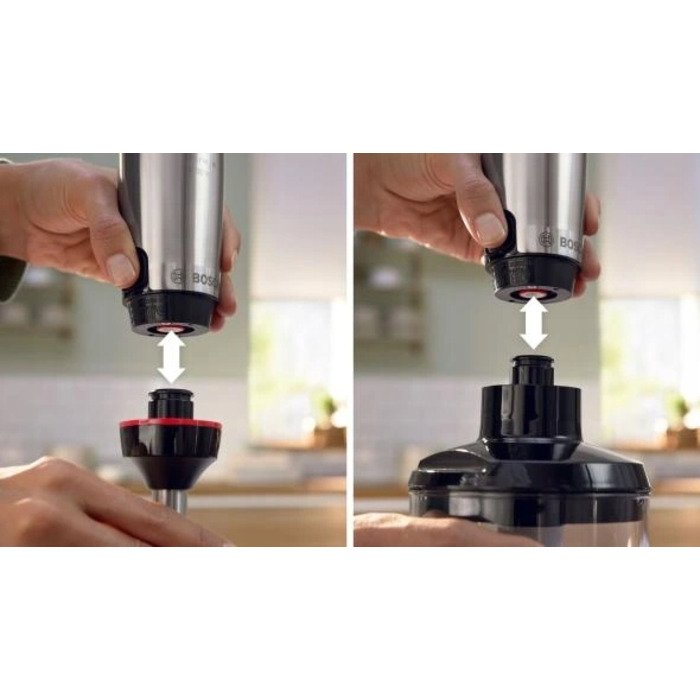 Погружний блендер Bosch ErgoMaster MSM6M620 1000 Вт з подрібнювачем QuattroBlade