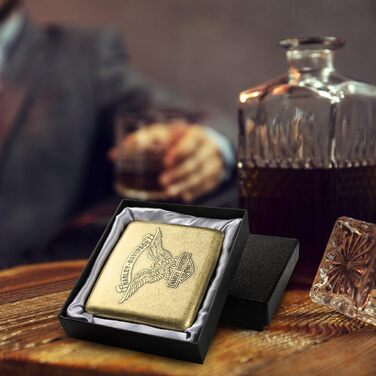 Металеве етажерка для сигарет на 20 шт. з бронзовим орлом, 2 шт. (85 мм)