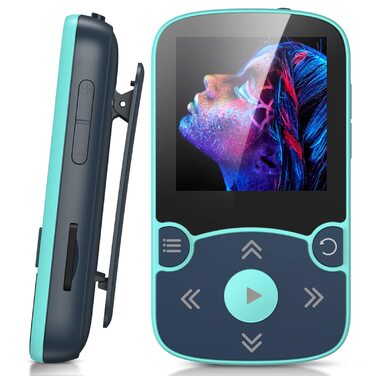 MP3 плеєр AGPTEK Bluetooth 5.0 32GB з кліпсою, 1.5