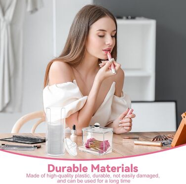 Контейнер для ватних дисків CAILI, 2 шт. - прозорий бокс для зберігання ватних дисків та ватних паличок