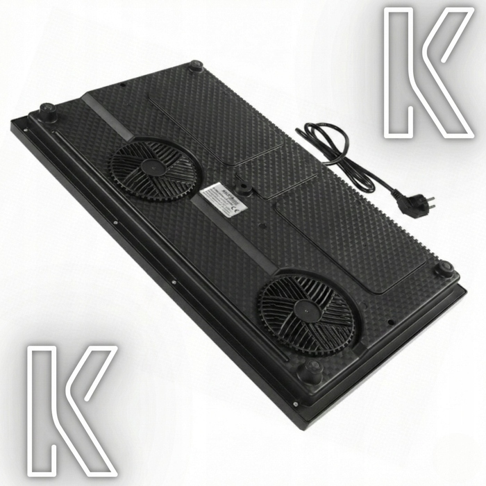 Індукційна плита Kraft&Dele на 2 конфорки, 2000 Вт, з таймером