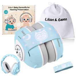 Навушники для захисту від шуму Lilian&Gema для немовлят (25dB), блакитні