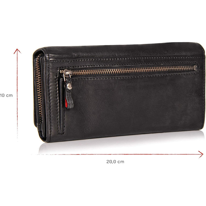 DONBOLSO® Florence Wallet for Women made from washed leather with RFID protection