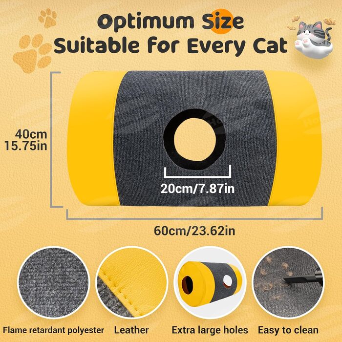 Килимок-іграшка для котів з тунелем та ігровим мішком, інтерактивне заняття для котів, центр активностей, килимок для полювання лапками, інтелектуальна іграшка для котів