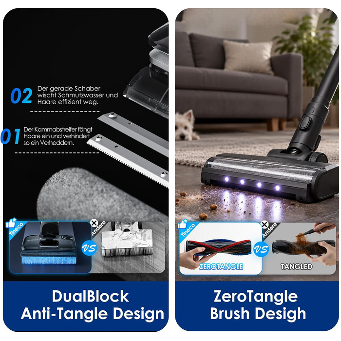 Вертикальний миючий пилосос Tineco Floor ONE S7 Stretch з функцією FlashDry та DualBlock