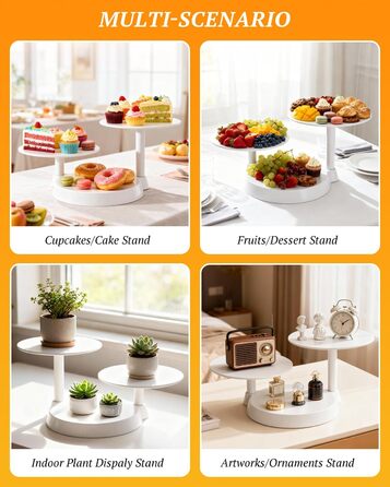 Обертова підставка для тортів Uten - поворотний стіл для випічки, декорування тортів, з пластику