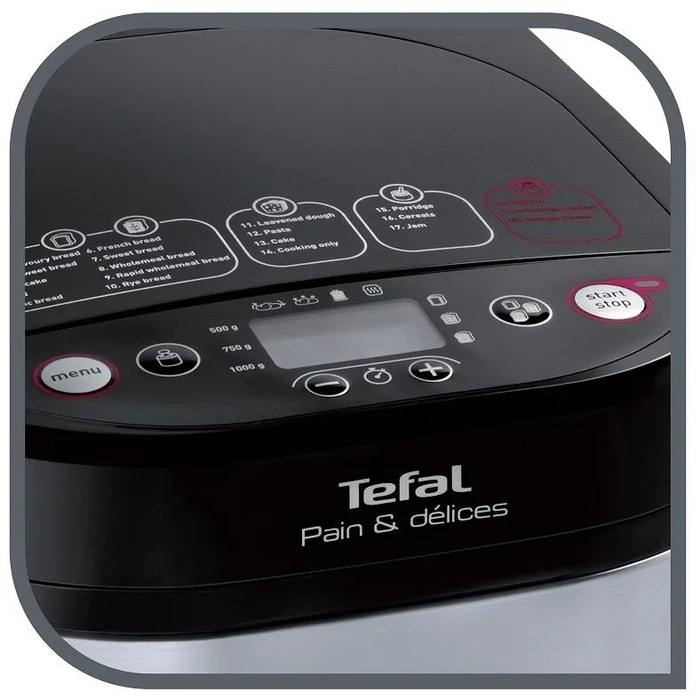 Хлібопічка Tefal PF240E38, сріблястий/сірий, 700 Вт