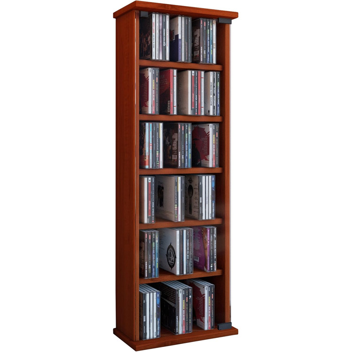 Стелаж VCM Regal для DVD, CD, Bluray – медіа шафа з дерева, підлогова, з вибором кольору 'Vetro'