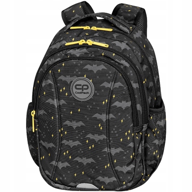 Багатовідсінковий шкільний рюкзак CoolPack, чорний, 21 л