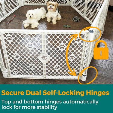 Вольєр для собак MyPet з 8 панелей, сірий, довговічний, UV-стійкий, портативний, регульований, зручний, дружній дизайн