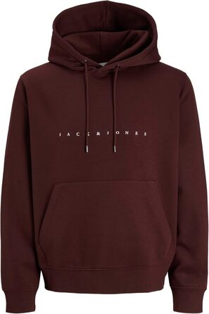 Чоловічий худі Jack & Jones Jjestar Jj Sweat Hood Noos Pls, колір Bitter Chocolate (темно-коричневий), розмір XS