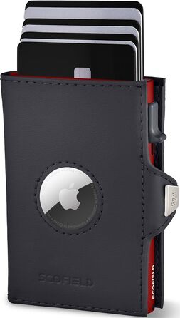 SF SCOFIELD Duality Airtag Wallet with Coin Pocket | Wallet for 8-10 Cards | Men's Wallet with RFID Protection | Slim Wallet | Smart Wallet | Card Holder with Air Tag Compartment | Wallet
