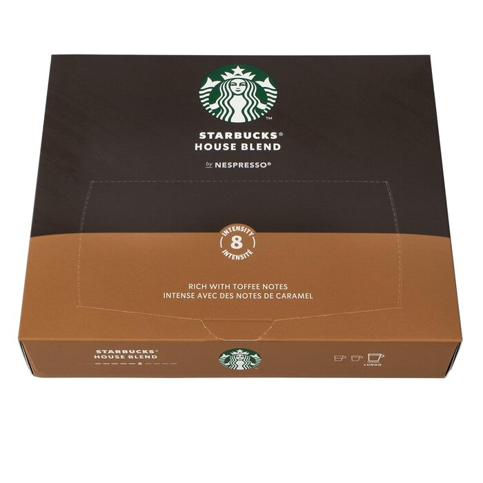 Кава Starbucks® House Blend 50 капсул для Nespresso Pro (середній обсмаження, 3.2 кг)