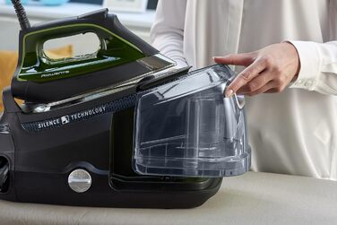 Станція парогенератора Rowenta Steam Pro DG7621, 6.2 Bar, 310 г/хв, 1.1 л, компактний дизайн, блакитно-чорний