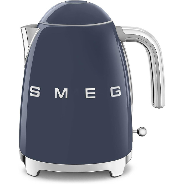 Електричний чайник Smeg KLF03PKEU 1.7L, Navy Blue (Темно-синій), з нержавіючої сталі, антинакипний фільтр, автоматичне відключення
