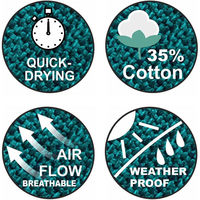 Гамак yourGEAR Cebu XXL 220x160 см, бавовна, зелений/блакитний, до 300 кг, для двох осіб, з сумкою