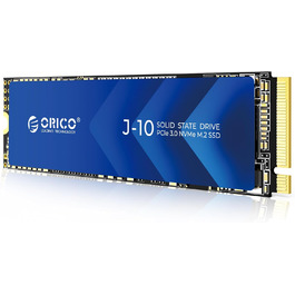 SSD Orico 1TB NVMe M.2 PCIe Gen3.0x4 - 3100 MB/s з кулером для ПК та відеомонтажу (J10)