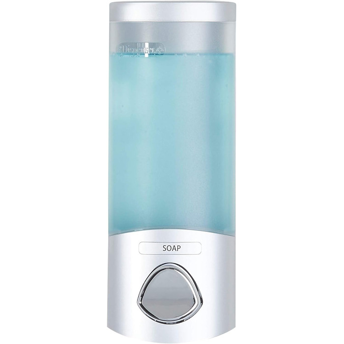 Дозатор для мила, гелю для душу та шампуню Better Living, хром, ABS-пластик, білий, однокамерний