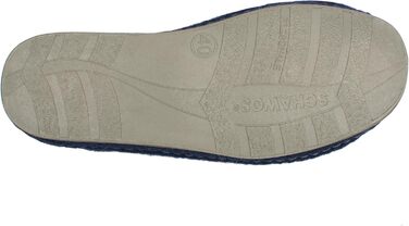 Шкарпетки-домашні жіночі Schawos Lisa з вовни з підкладкою, тепла, з супінатором, неслизька підошва (41 EU, Морський колір)