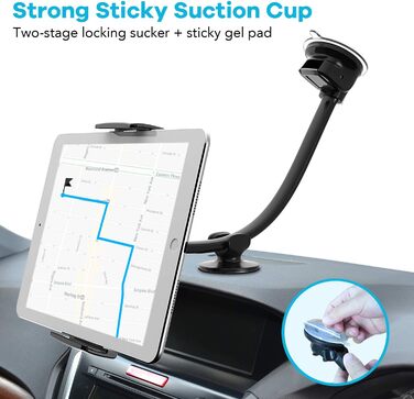 Утримувач для телефону в авто APPS2Car Handyhalterung - універсальний кріплення для планшетів та телефонів 4-11 дюймів