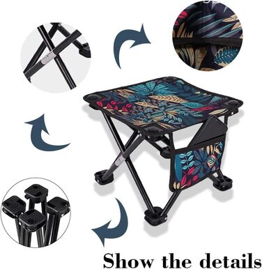 Крісло для кемпінгу, складане, портативне, для риболовлі, туризму, саду та пляжу, з сумкою