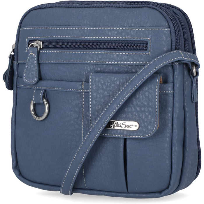 Сумка жіноча крос-боді MultiSac North South Mini Zip Around Denim (2)